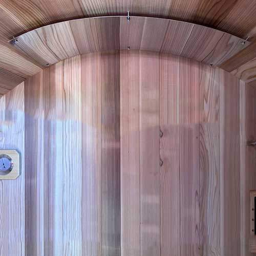 Sauna Ceiling Heat Shield with Hardware (Curved)