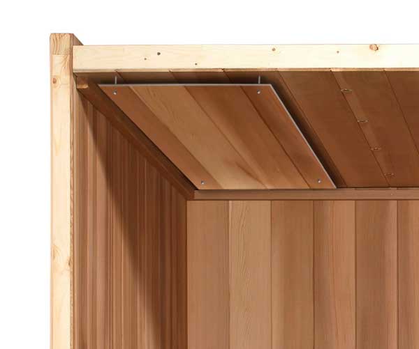 Sauna Ceiling Heat Shield with Hardware (Flat)